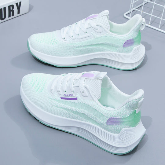 Damen Leichte und flexible Lauf-Sneaker mit atmungsaktiver Mesh-Oberfläche R&B