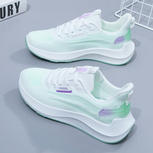Damen Leichte und flexible Lauf-Sneaker mit atmungsaktiver Mesh-Oberfläche R&B