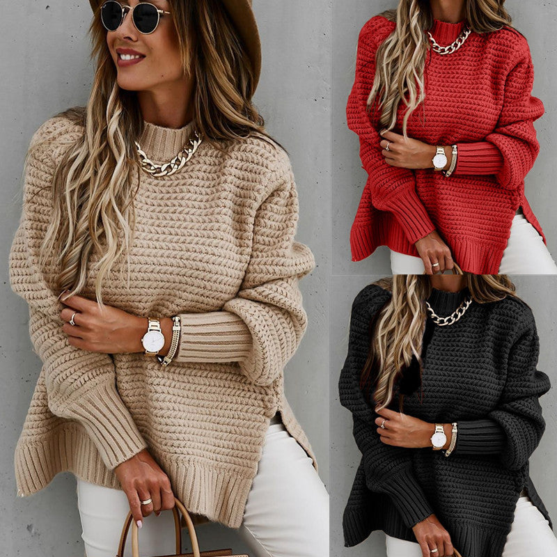 Damen Oversized Strickpullover