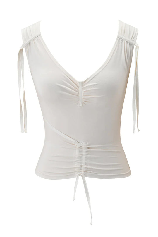 Damen Elegantes Wickel-Top mit Rüschendetails R&B