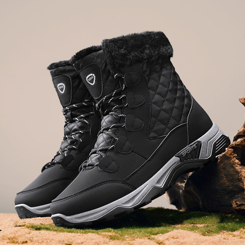 Damen Winterstiefel mit gefüttertem Innenbereich und griffiger Laufsohle