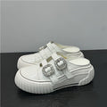 Damen modische Clutch-Sneaker mit dekorativen Strassschnallen R&B