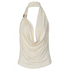 Damen Elegantes Spaghetti-Träger-Top mit raffiniertem Drapierungsdesign R&B