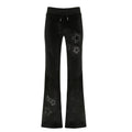 Damen Flare Jogginghose mit funkelnden Sternenapplikationen R&B