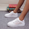Damen Sportliche Sneaker mit luftdurchlässigem Spitze-Design R&B