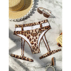 Damen Hochgeschnittener Bikini mit verstellbaren Trägern R&B