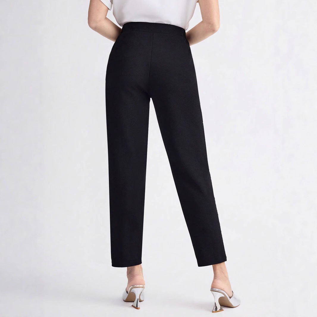 Damen Elegante und bequeme Hose mit seitlichen Taschen