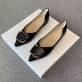 Damen elegante Ballerinas mit modischem Schmuckdetail und komfortablem Fußbett R&B