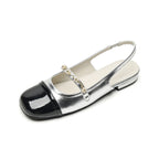Damen Slingback-Ballerinas mit eleganter Schnallenverzierung