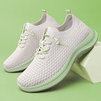 Damen Atmungsaktive Sportsneaker mit flexibler Sohle und elastischem Schnürsystem R&B