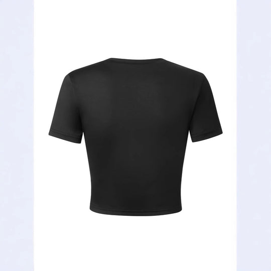 Damen Crop-Top mit auffälligem Schriftzug R&B