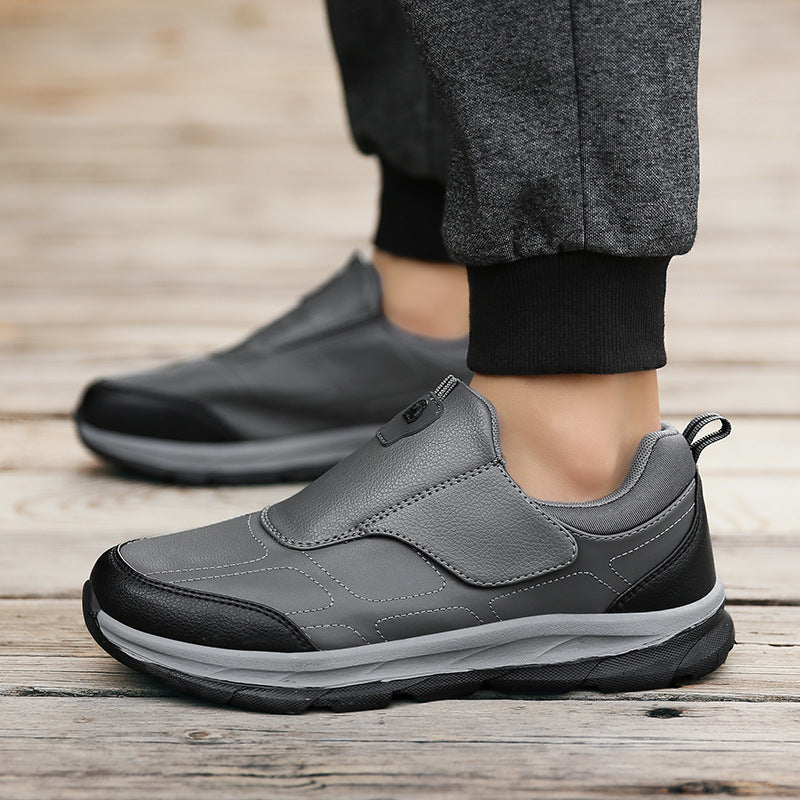 Damen Komfortable Slip-On Freizeitschuhe mit verstellbarem Klettverschluss