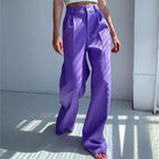 Damen Weite Palazzo-Hose mit eleganter Taillierung und modischem Schnitt R&B