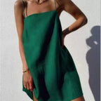 Damen lässiges Trägerkleid aus leichtem Material R&B