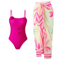 Damen Einteiler Badeanzug mit floralem Design und passendem Strandüberwurf R&B