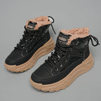 Damen Winterliche High-Top Sneakers mit kuscheligem Innenfutter und rutschfester Sohle R&B