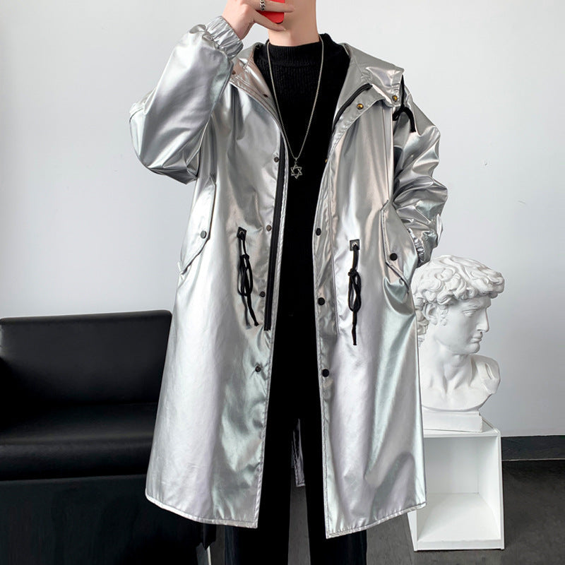 Herren reflektierende Regenjacke mit verstellbarem Kapuzenbereich und praktischen Taschen R&B