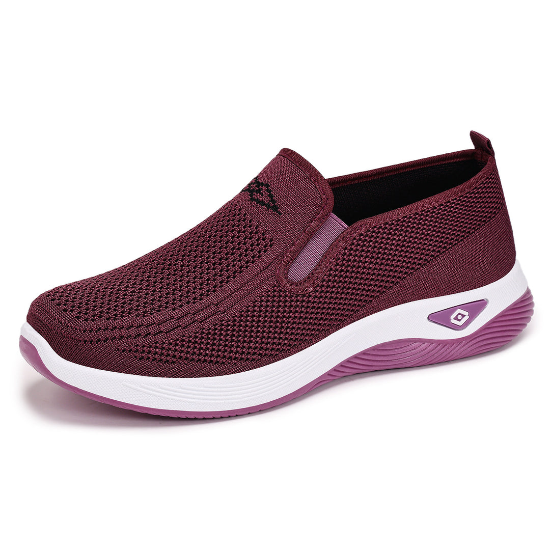 Damen Bequeme Slip-On Sportschuhe mit atmungsaktivem Netzdesign R&B