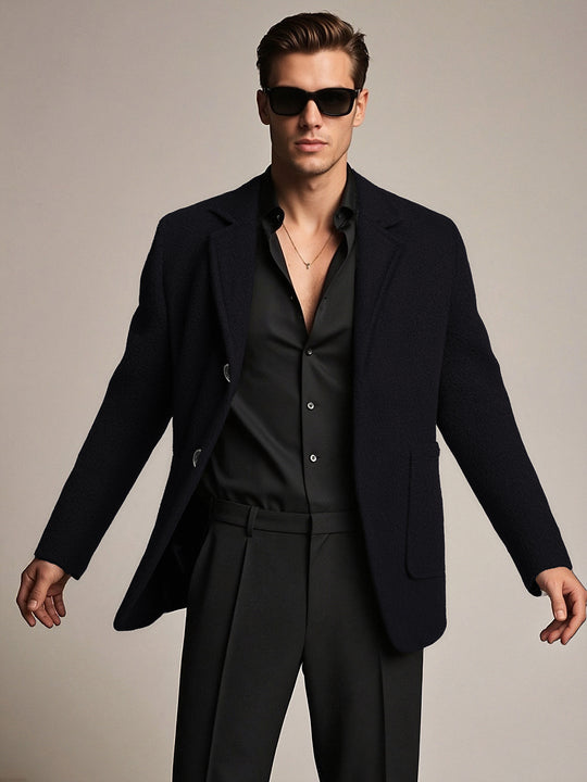 Herren eleganter und strukturierter Freizeitblazer R&B