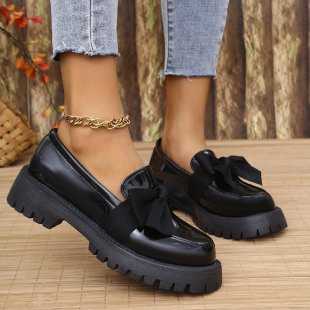 Damen modische Ballerinas mit großen Schleifen R&B
