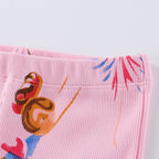 Mädchen Leggings mit buntem Ballerina-Design R&B