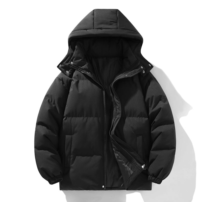 Damen isolierte Steppjacke mit Kapuze und hohem Kragen