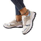 Damen Sportliche Sneakers mit reflektierendem Obermaterial R&B