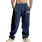 Herren Freizeithose mit elastischem Bund und praktischen Seitentaschen R&B