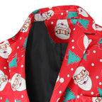 Herren festlicher Blazer mit fröhlichem Weihnachtsdesign R&B