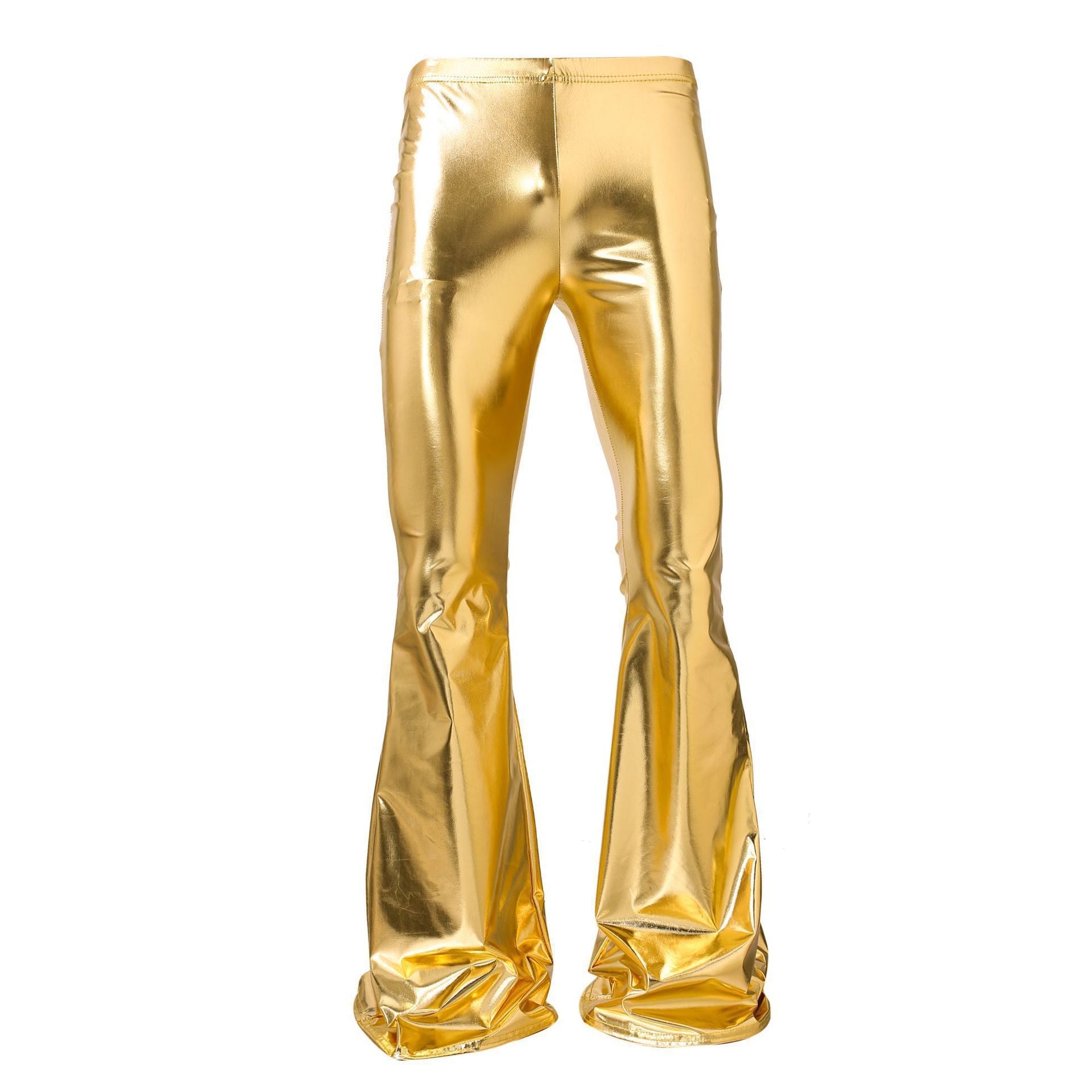 Damen Glänzende Bootcut-Hose aus hochwertigem Stretchmaterial R&B