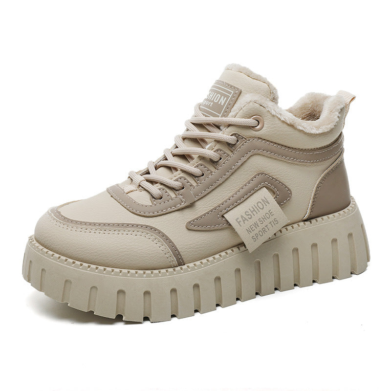 Damen modische Chunky Sneaker mit weichem Futter und robuster Sohle R&B