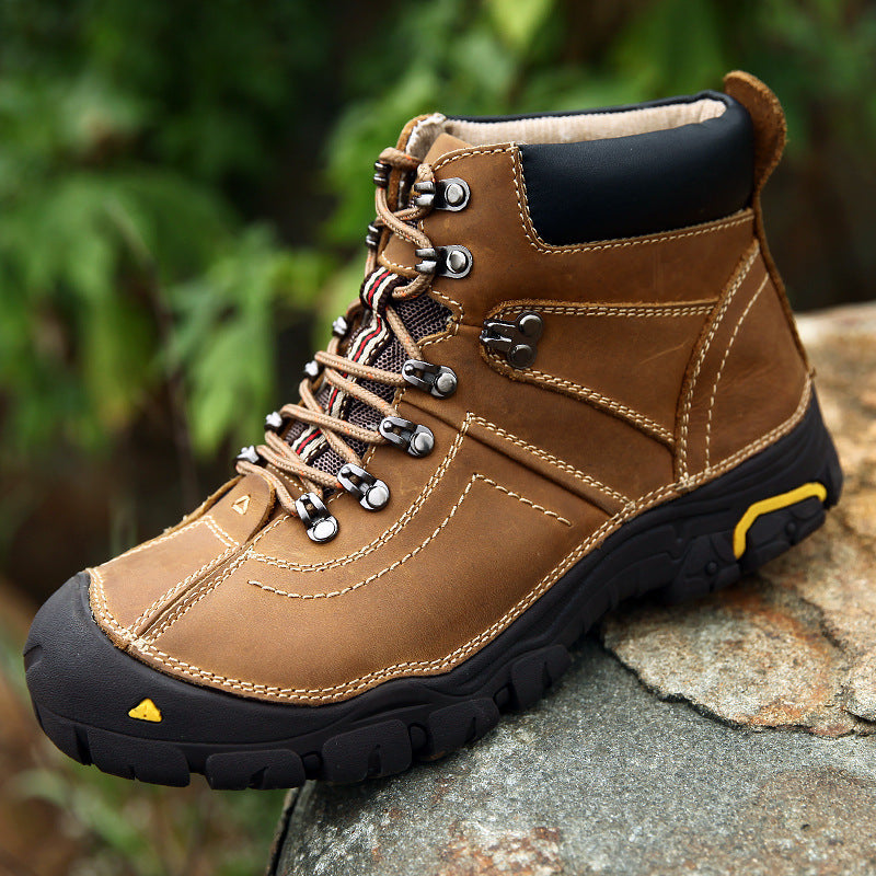Herren robuste Wanderstiefel mit rutschfester Sohle und wasserdichter Technologie R&B