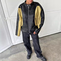 Damen stilvolle Kunstlederjacke