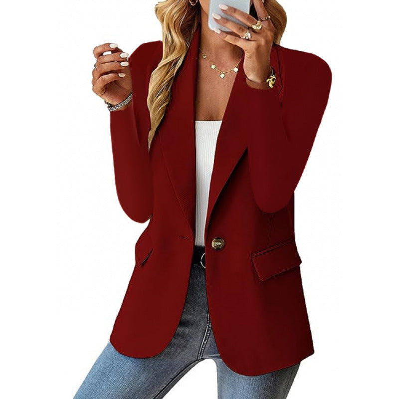 Damen Moderner Tailored Blazer mit elegante Knopfdetails R&B