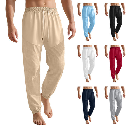 Damen sportliche Jogginghose mit elastischem Bund und strukturiertem Design R&B