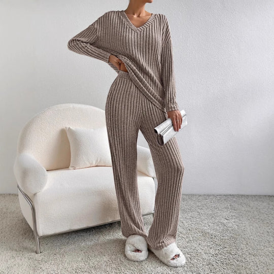 Damen gemütlicher Strickanzug R&B