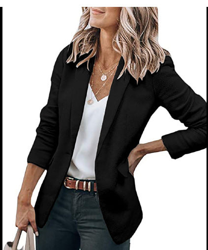 Damen komfortable Blazerjacke mit strukturiertem Design und eleganten Akzenten R&B