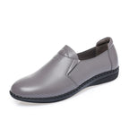 Damen Slipper aus hochwertigem Leder mit elastischem Einstieg und rutschfester Sohle R&B