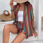 Damen farbenfrohes Resort-Outfit R&B