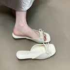 Damen elegante Slingback-Sandalen mit verspieltem Schleifen-Detail EB
