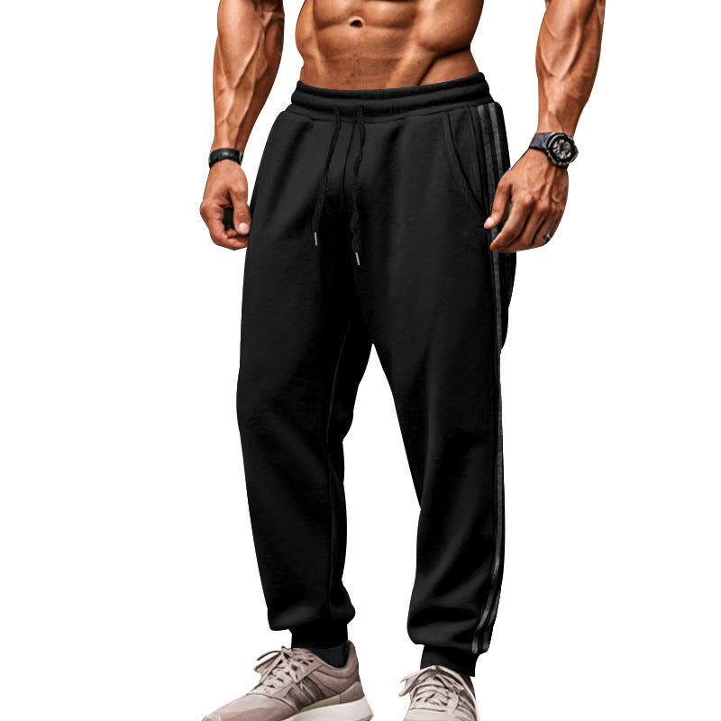 Herren Sportliche Jogginghose mit elastischem Bund und seitlichen Kontraststreifen R&B