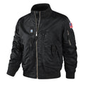 Herren bomberjacke mit hohem Kragen und multifunktionalen Taschen R&B