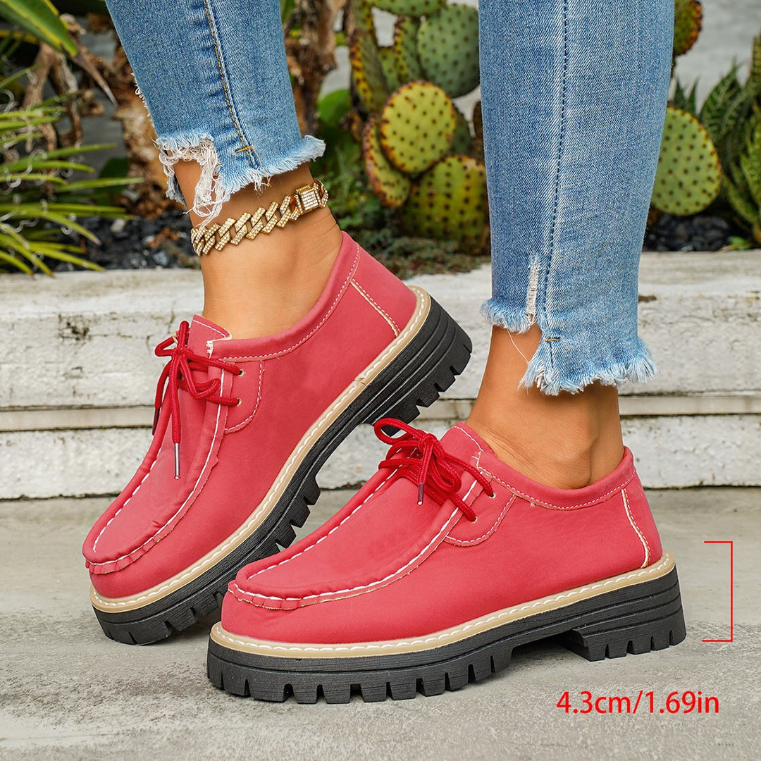 Damen Robuste Comfort-Schnürschuhe R&B