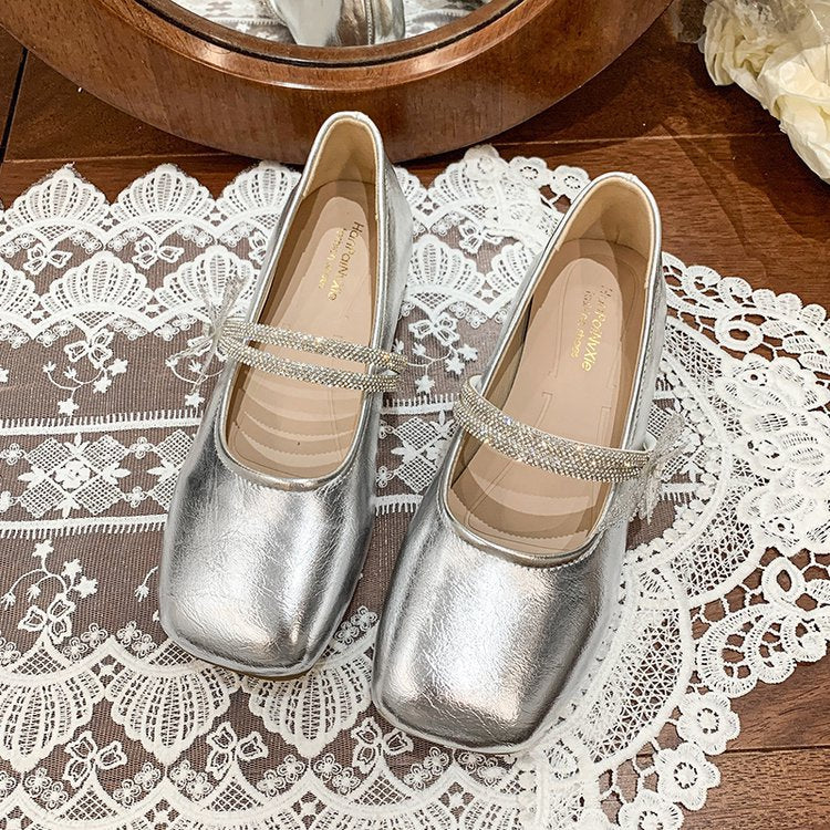 Damen Ballerina Schuhe mit dekorativen Schmuckdetails R&B