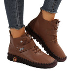 Damen modische Ankle Boots mit komfortablem Klettverschluss und rutschfester Sohle R&B