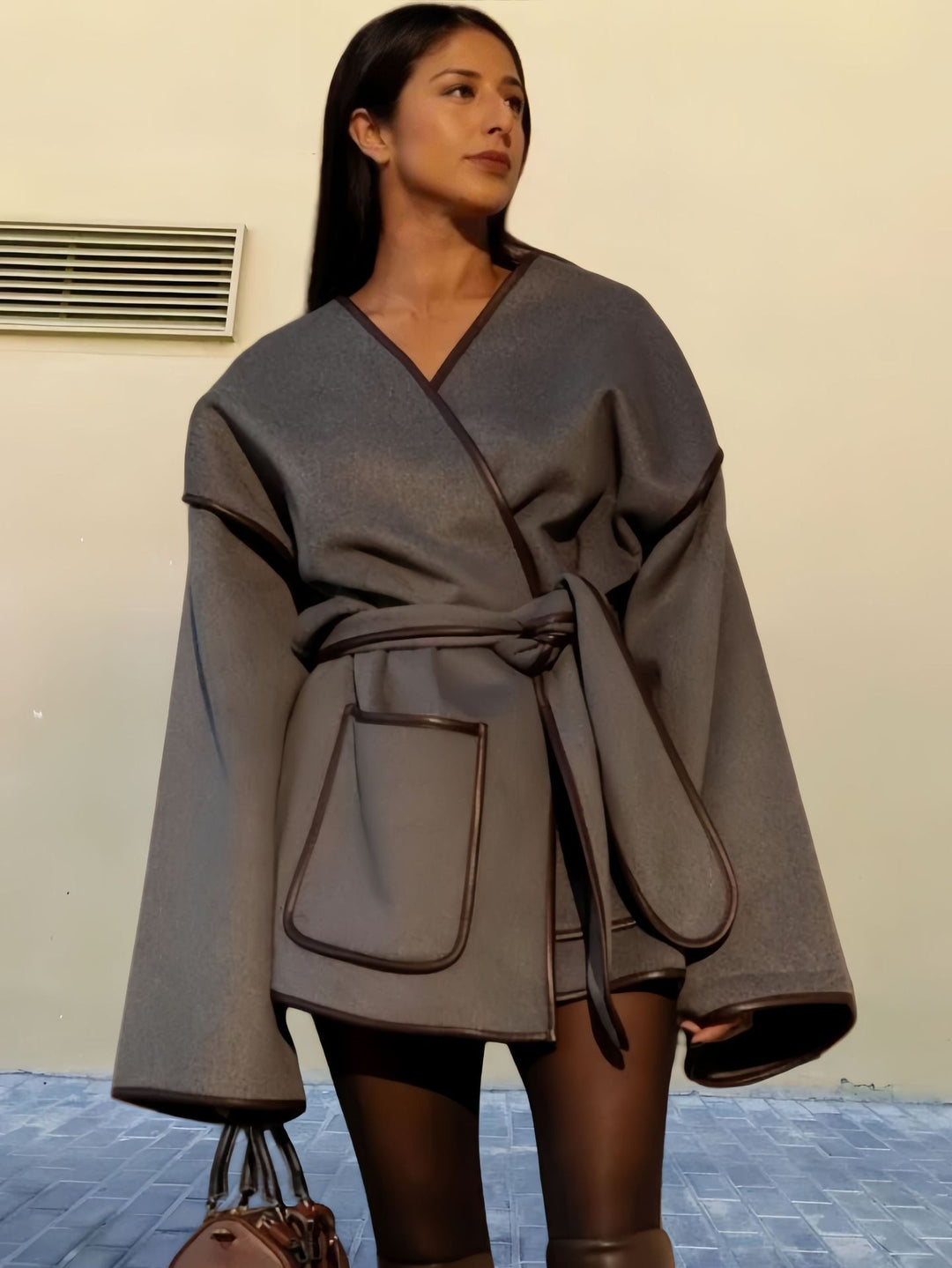Damen Kimono-Style Überwurf R&B