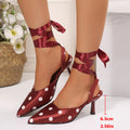 Damen elegante Slingback-Pumps mit Riemenverzierung R&B
