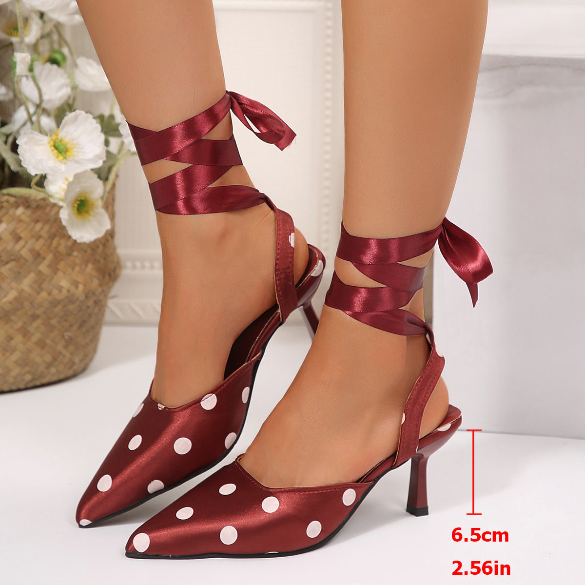 Damen elegante Slingback-Pumps mit Riemenverzierung R&B