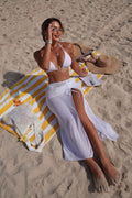 Damen Bikini mit elegantem Schnitt und modisch transparentem Rock R&B