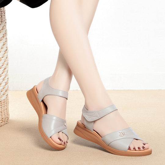 Damen Komfortable Sandalen mit modernem Riemen und atmungsaktivem Fußbett R&B